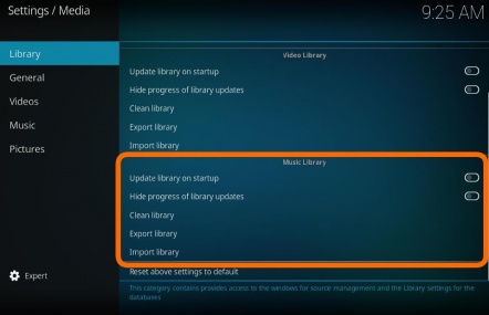 Manually Update Library Xbmc Android